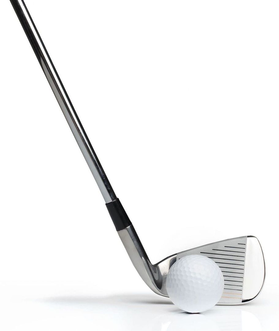 Golfschläger mit Golfball